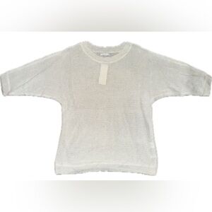 New York & Company White Light Knit Sweater